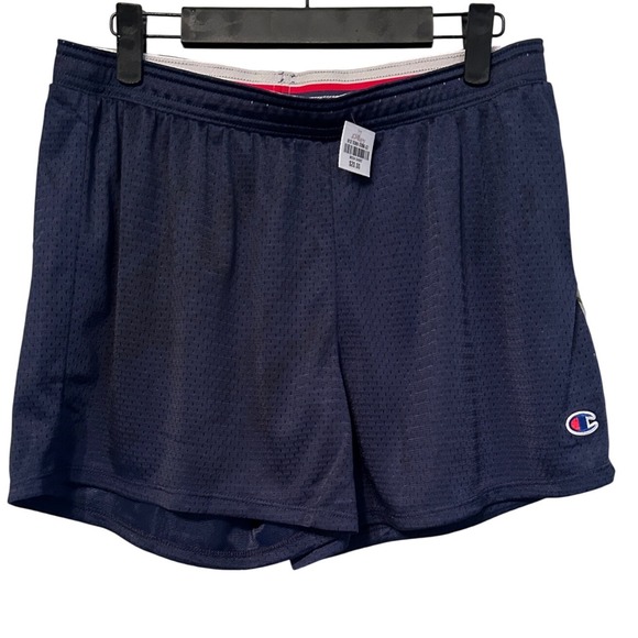 Champion Pants - Champion Mesh Athletic Shorts Navy Blue Mens Size Medium